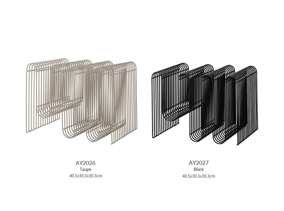 CURVA Magazine holder-Taupe, 40.5×30.3×30.3cm, 500200044081