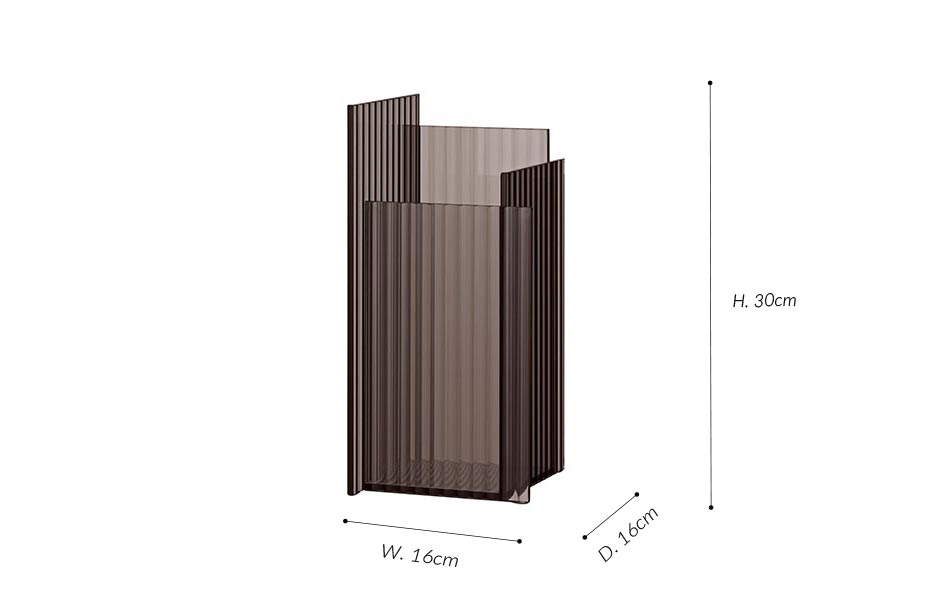 FLOS Vase_Small-Taupe, 16x16x30cm, 505340044080