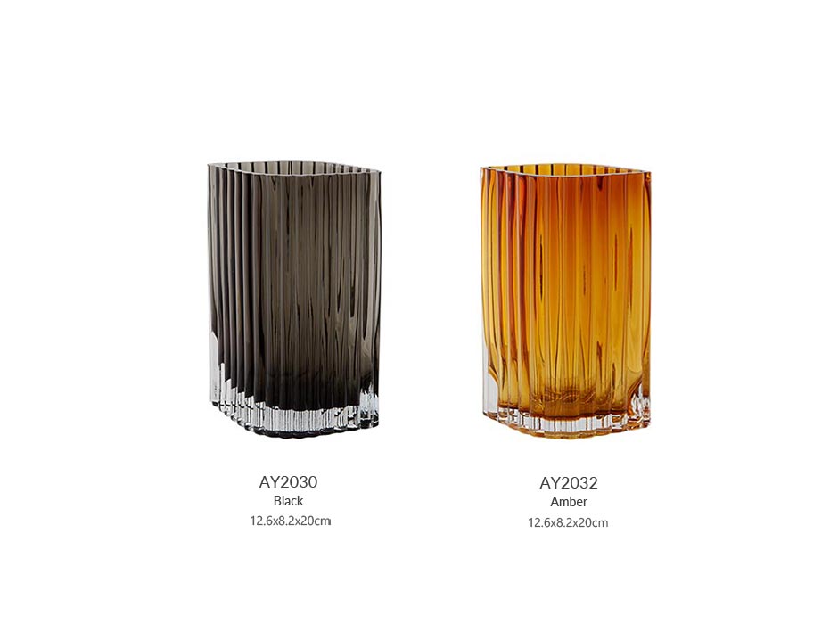 FOLIUM Vase_Black(L), 18×11.7x25cm, 508580050090