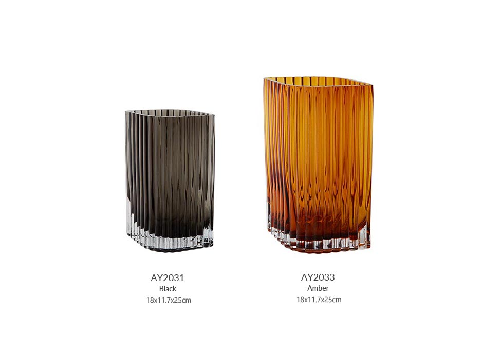 FOLIUM Vase_Amber(L), 18×11.7x25cm, 508580633090