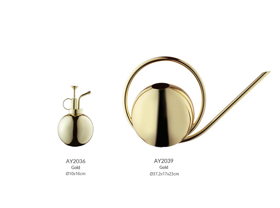 GLOBE watering can_Gold, Ø37.2x17x23.1cm, 508090005082