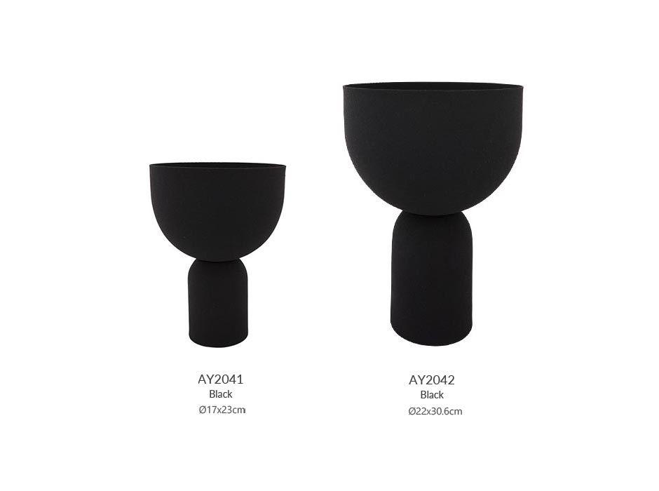 TORUS Flowerpot_Black, Ø17x23cm, 506239002011