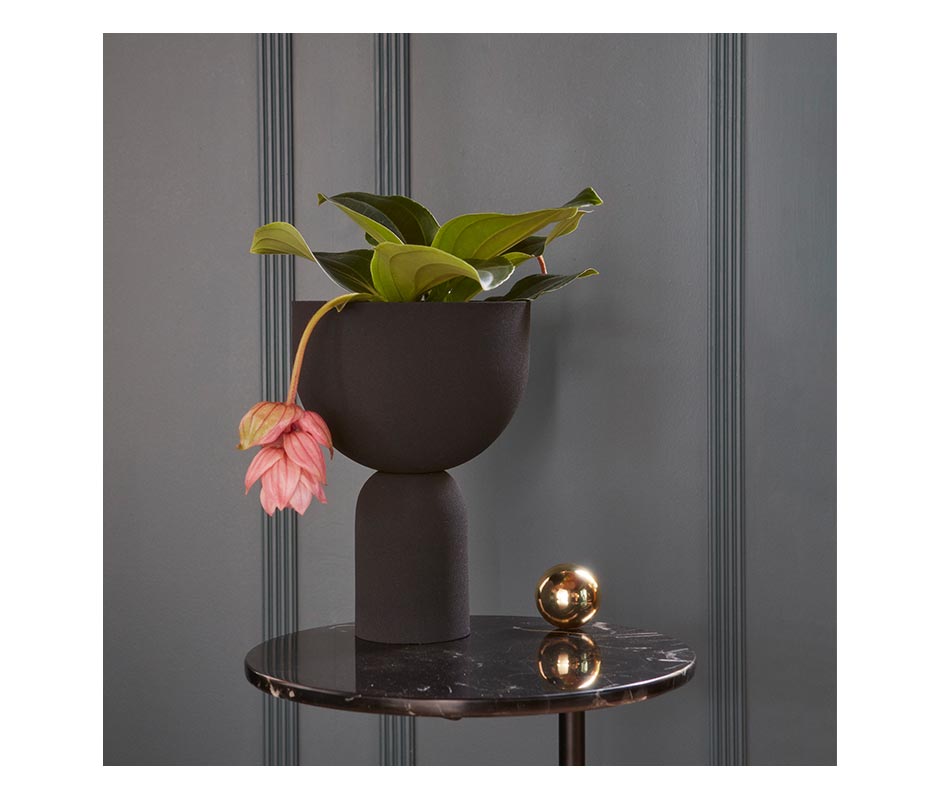 TORUS Flowerpot_Black, Ø22×30.6cm, 506239002013