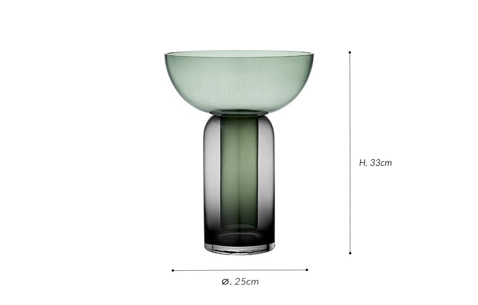 TORUS vase_Black-Forest, Ø25x33cm, 502809002013