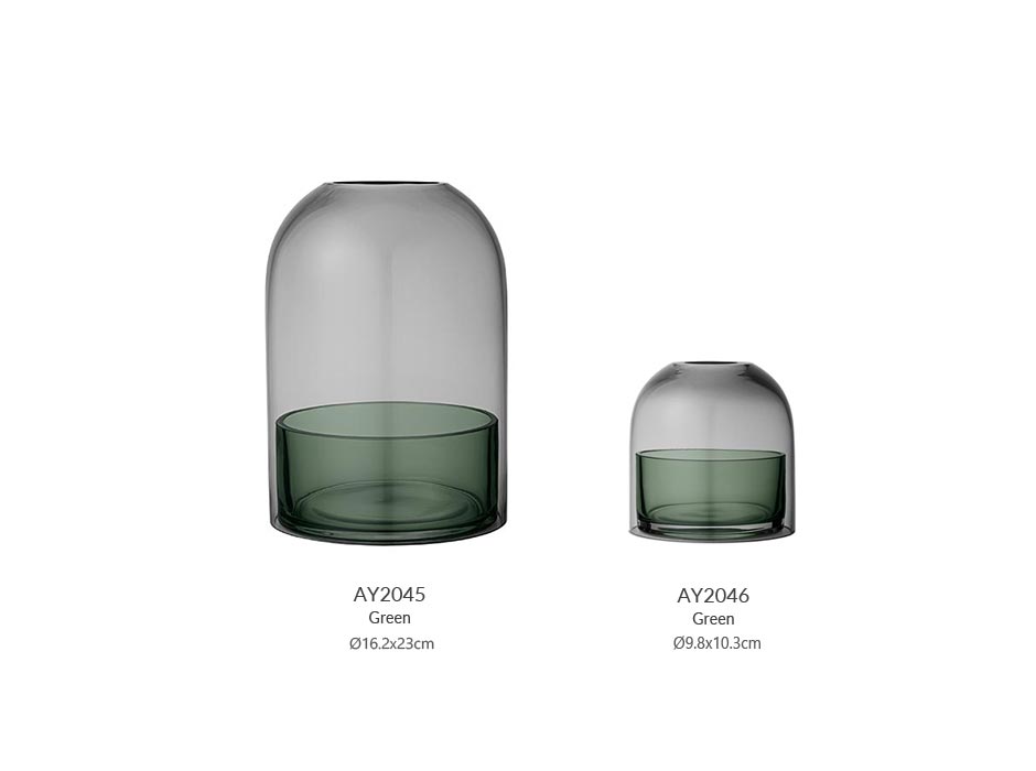 TOTA Lantern_Black & Forest, Ø16.2x23cm, 500879001010