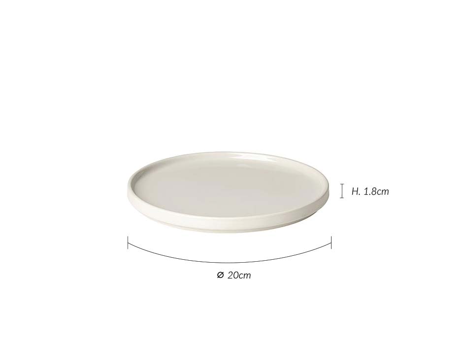 Dessert Plate MIO, White, Ø20×1.8cm, 63693