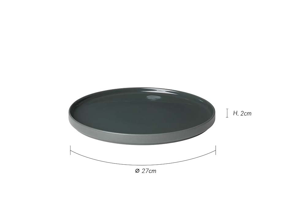 Dinner Plate MIO, Green, Ø27x2cm, 63706