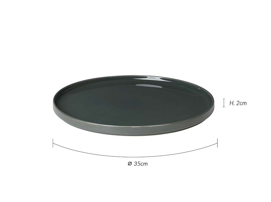 Serving Plate MIO, Green, Ø35x2cm, 63707