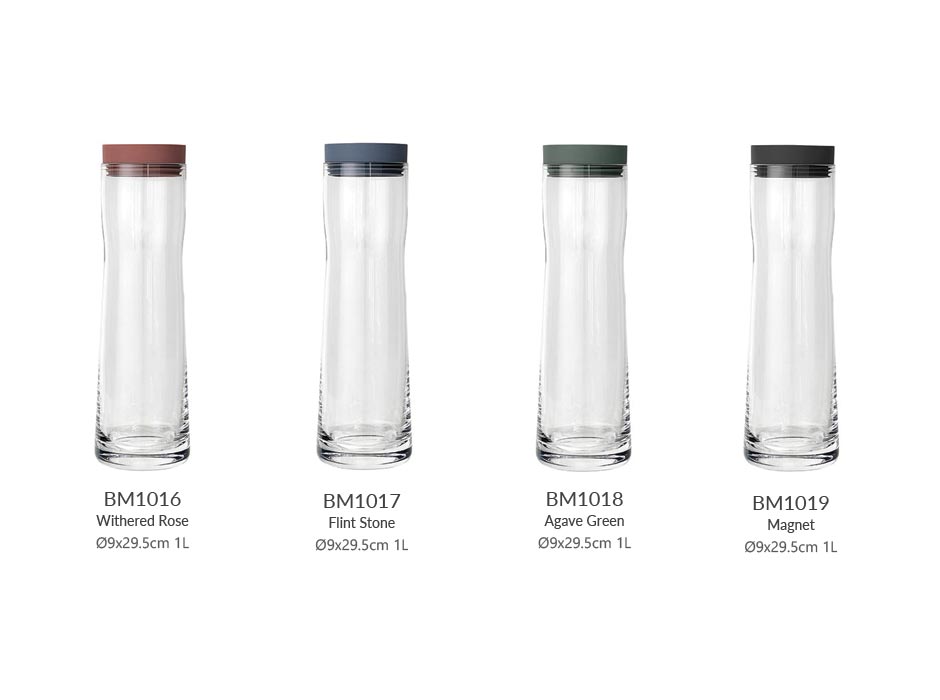 Water Carafe SPLASH, Glass, Ø9×29.5cm 1L, 63781