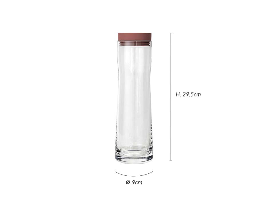 Water Carafe SPLASH, Glass, Ø9×29.5cm 1L, 63781