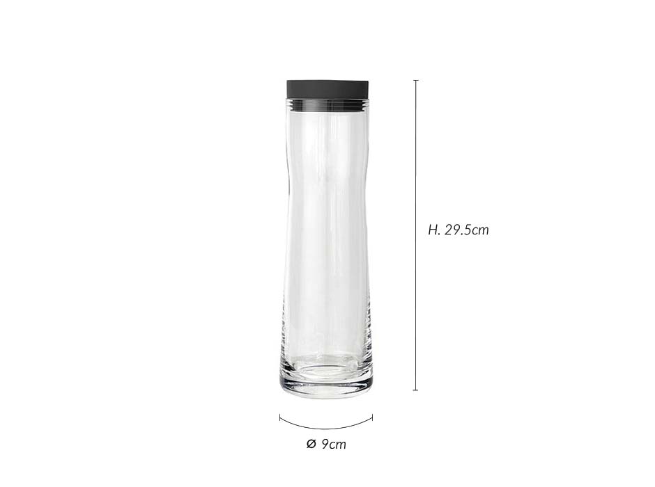 Water Carafe SPLASH, Glass, Ø9×29.5cm 1L, 63785