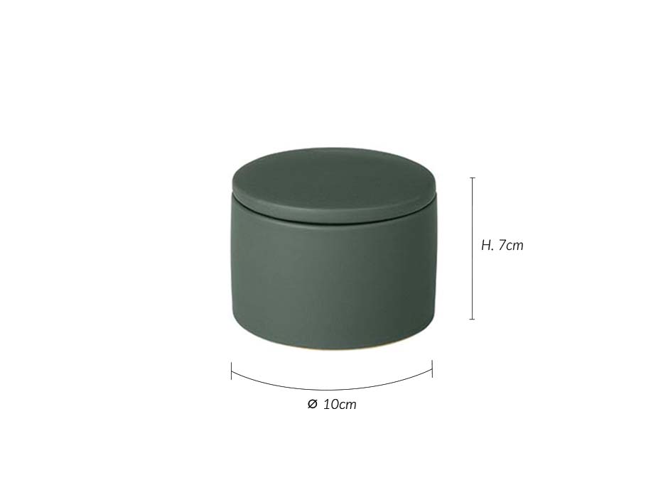 Storage Box COLORA, Green, Ø10x7cm, 65714