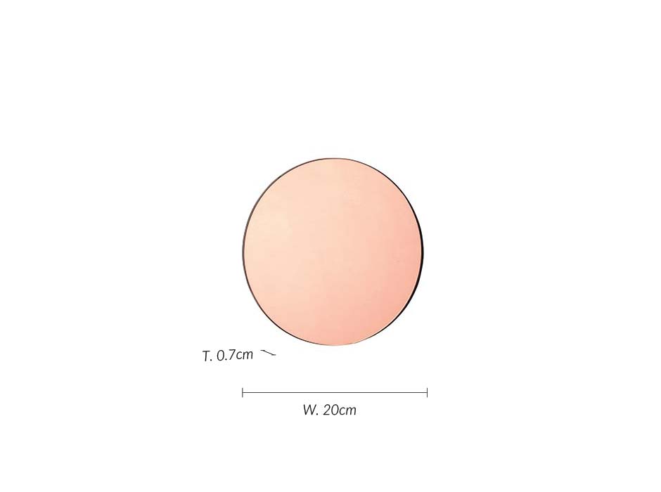Mirror VISION, Pink, Ø20xT0.7cm, 65739