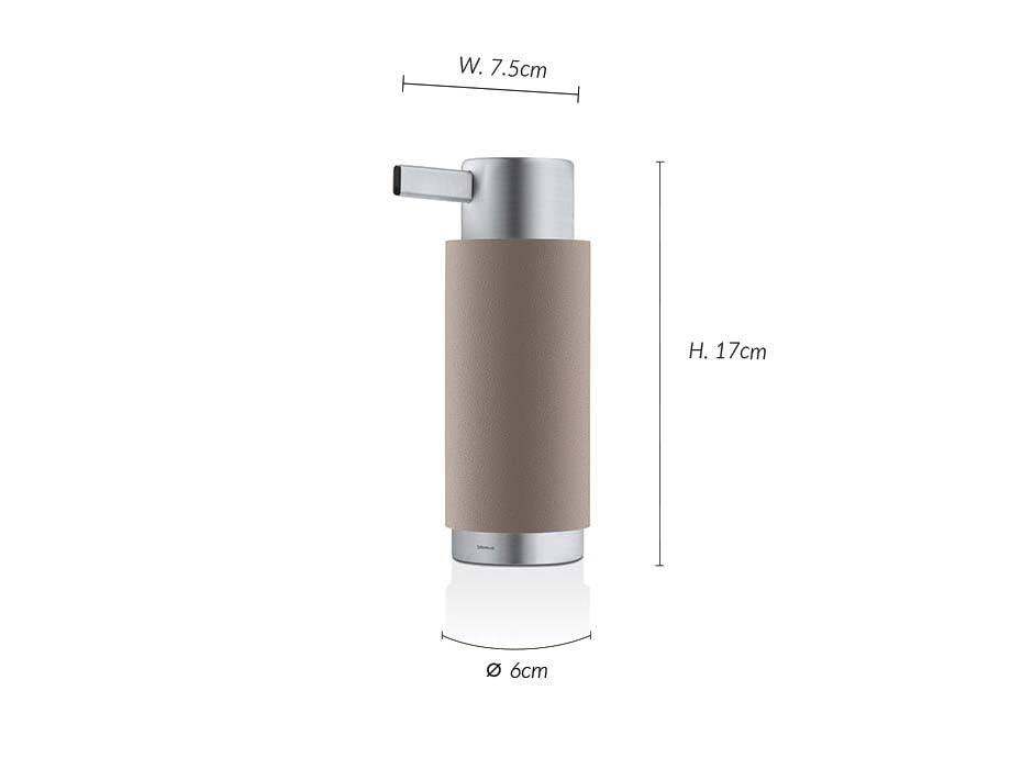 Soap Dispenser ARA, Brown, Ø6×7.5x17cm, 68856