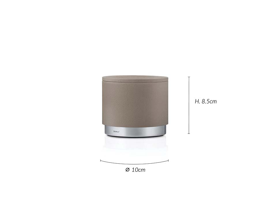 Storage Box ARA, Brown, Ø10×8.5cm, 68866