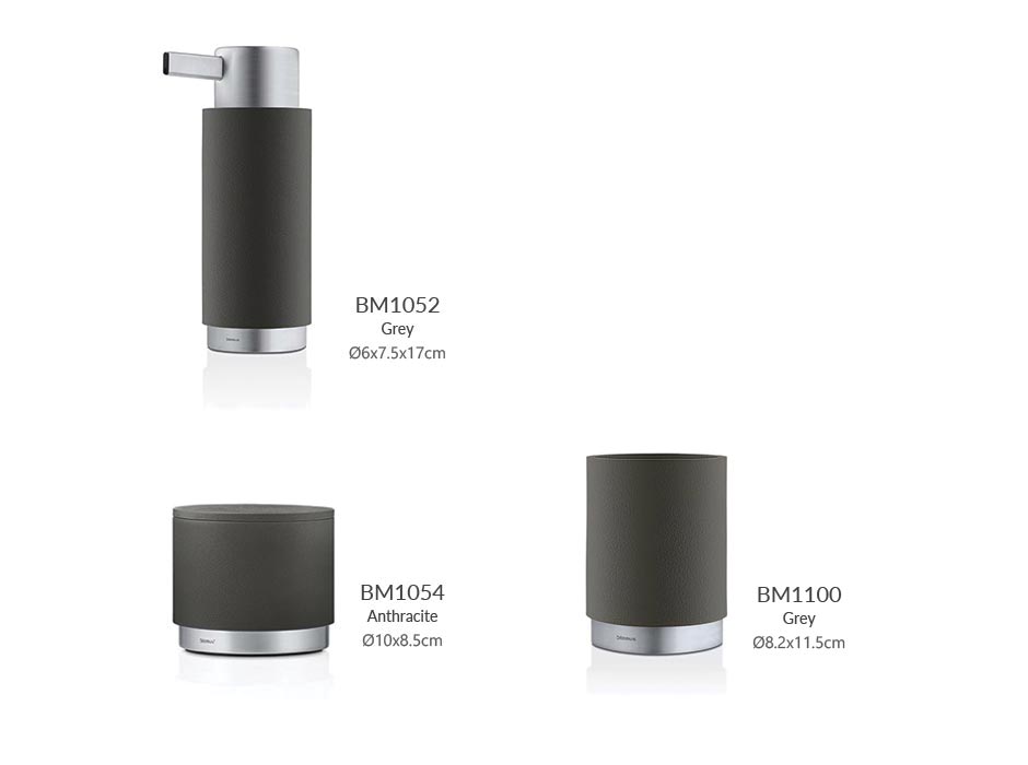 Toothbrush Mug, Grey, Ø8.2×11.5cm, 68862