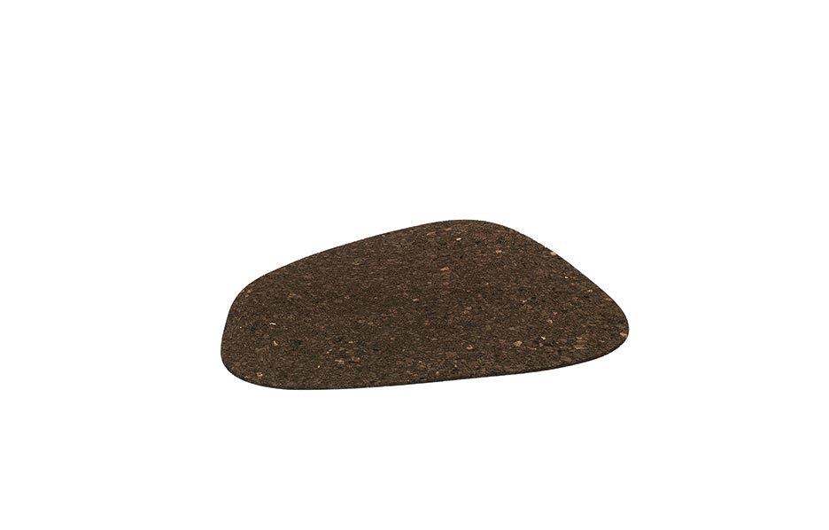 Set of 4 Smorked Cork Placemats S, Wood, W30xL22cm, 63803