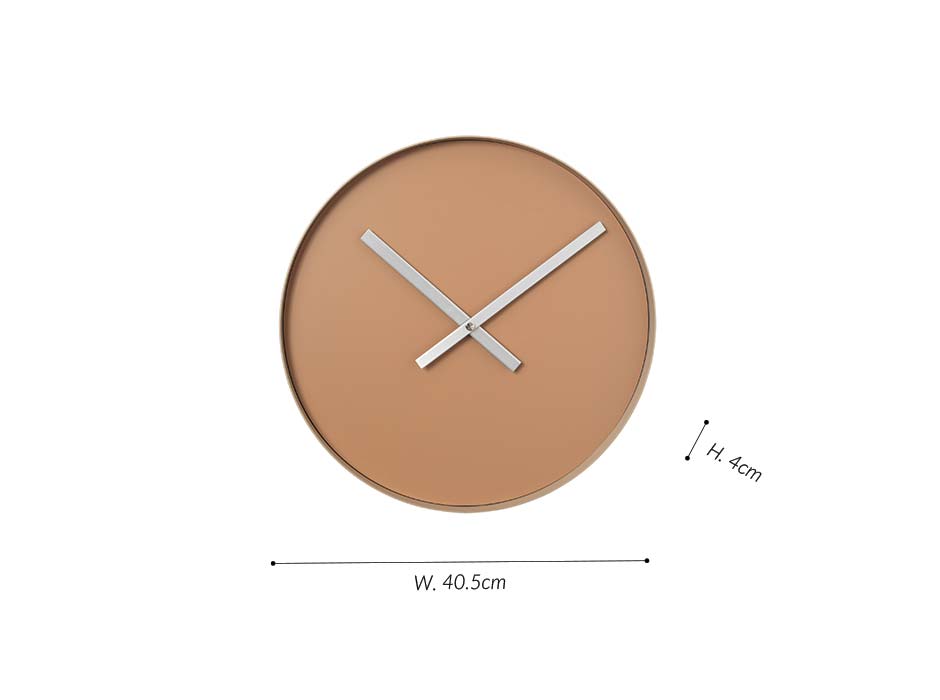 Wall clock, Orange, Ø40.5x4cm, 65910