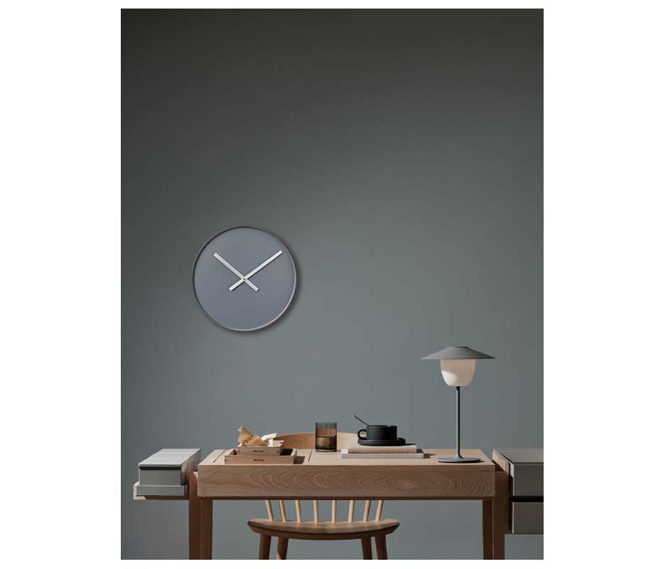 Wall clock, Blue, Ø40.5x4cm, 65911