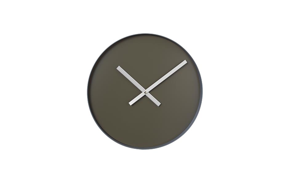 Wall clock, Grey, Ø40.5x4cm, 65912