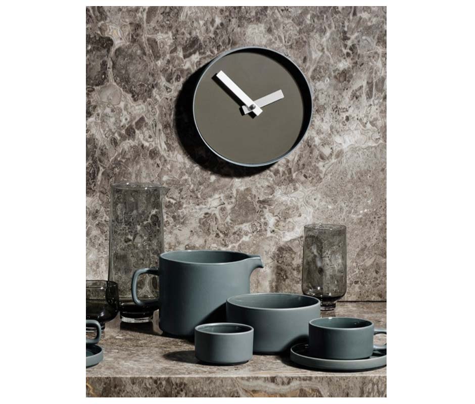 Wall clock, Grey, Ø40.5x4cm, 65912