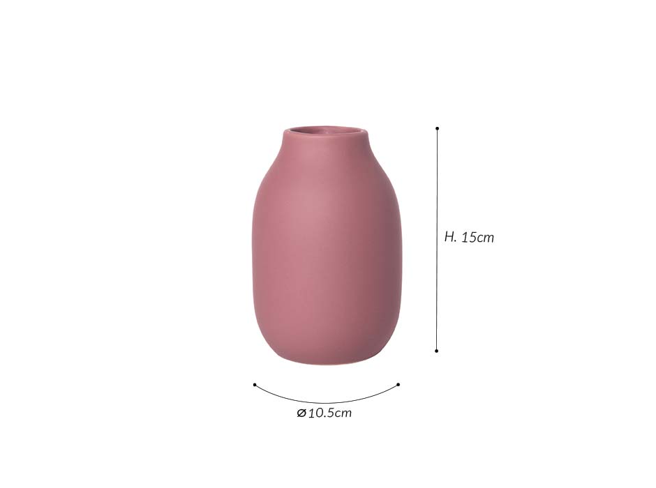Vase COLORA Small, Red, Ø10.5x15cm, 65904