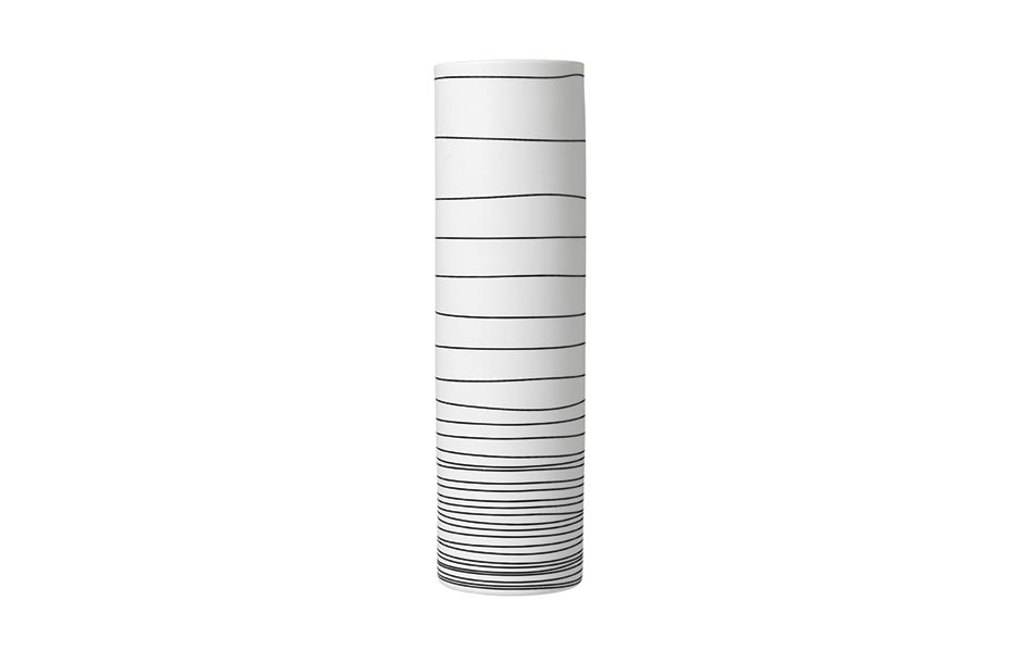 Vase ZEBRA, White, Ø8x28cm, 65825
