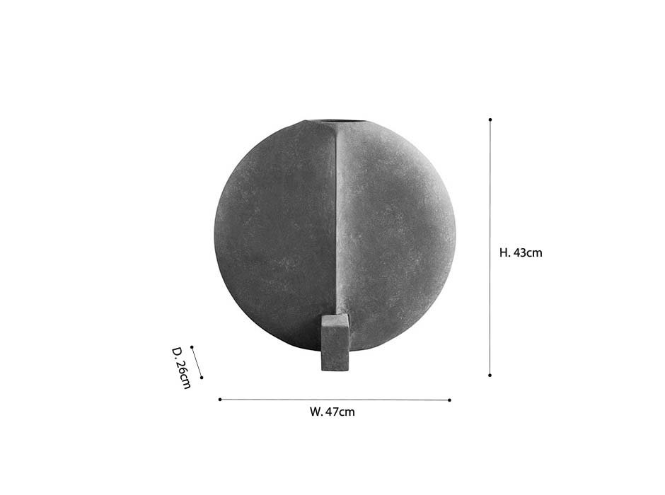 Guggenheim L, Dark Grey, 47x26x43cm, 111125