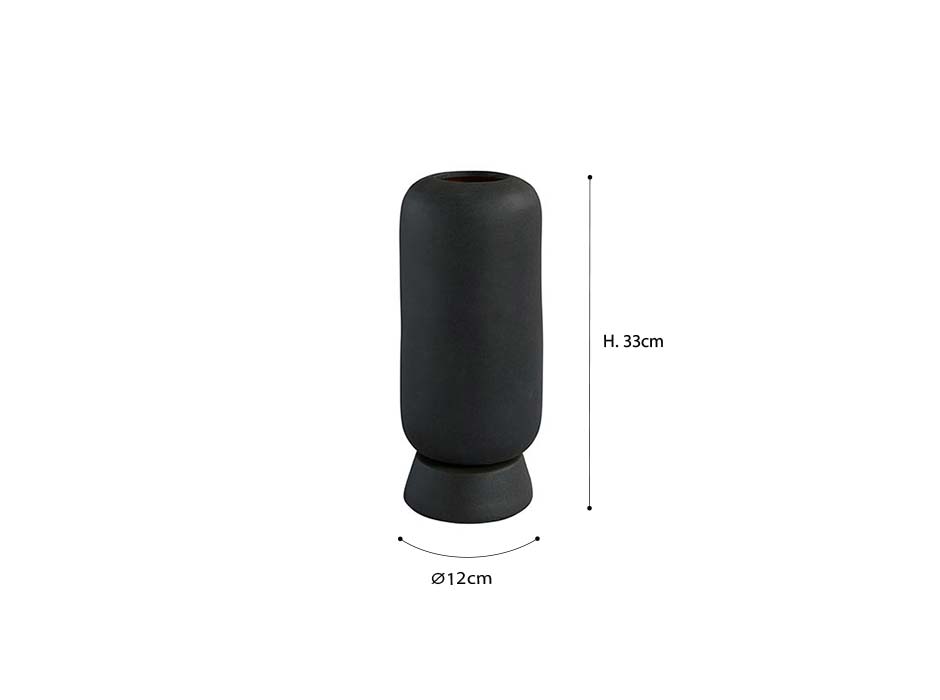Kabin Small, Black, Ø12x33cm, 111039