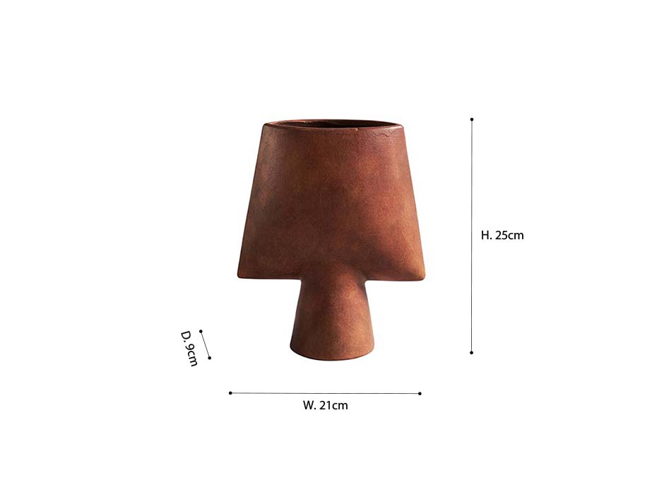 Sphere Square Mini, Terracotta, 21x9x25cm, 111182