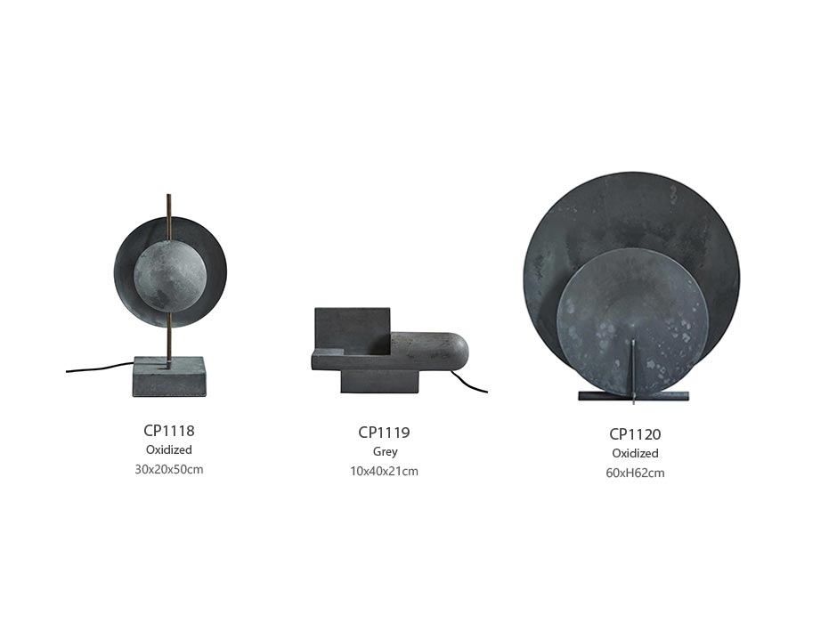 AD Floor Lamp, Oxidized, 60xH62cm, 111107