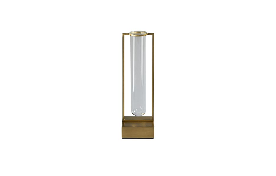 Tate Vase, small, Brass, Ø10xH32cm, 111115