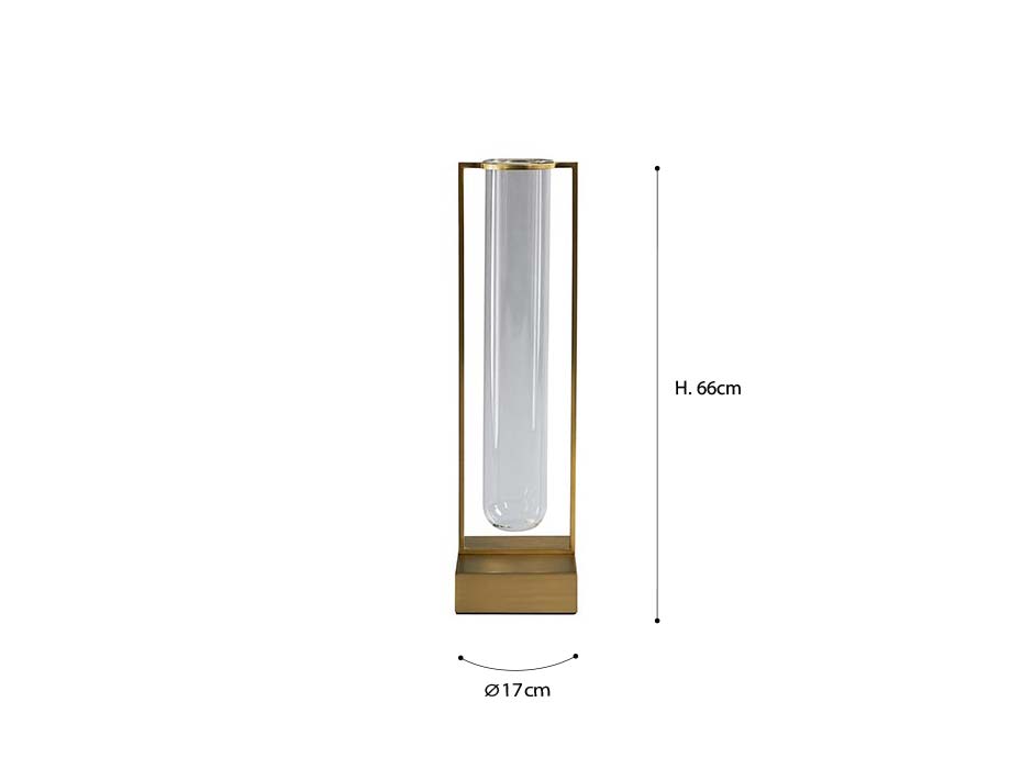 Tate Vase, Big, Brass, Ø17xH66cm, 111114