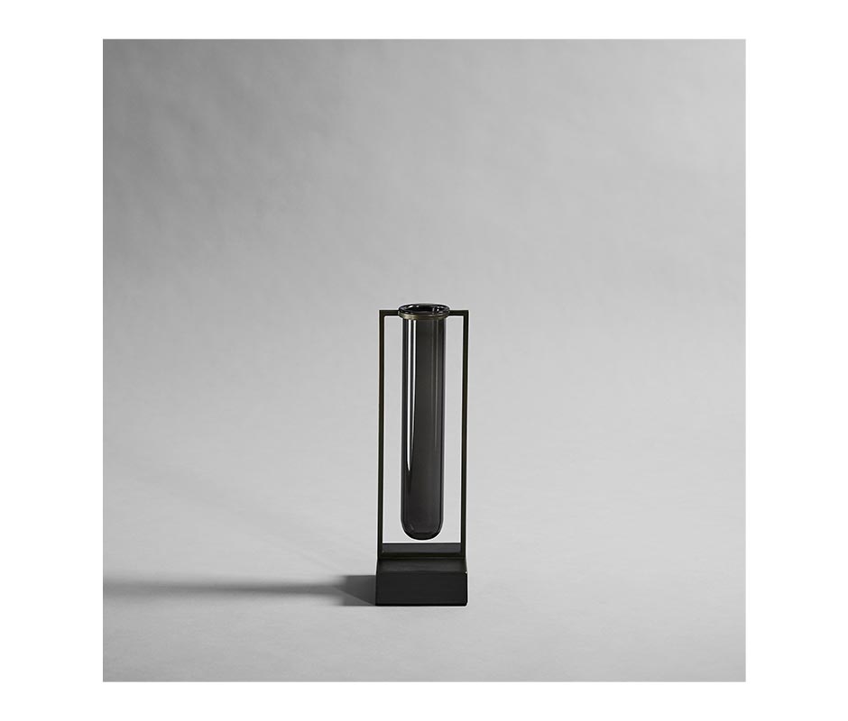 Tate Vase, small, Black, Ø10xH32cm, 111189