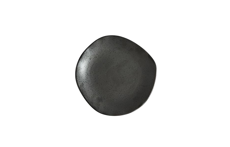 Native – Dinner Plat, Black, Ø27xH2.5cm, 111200