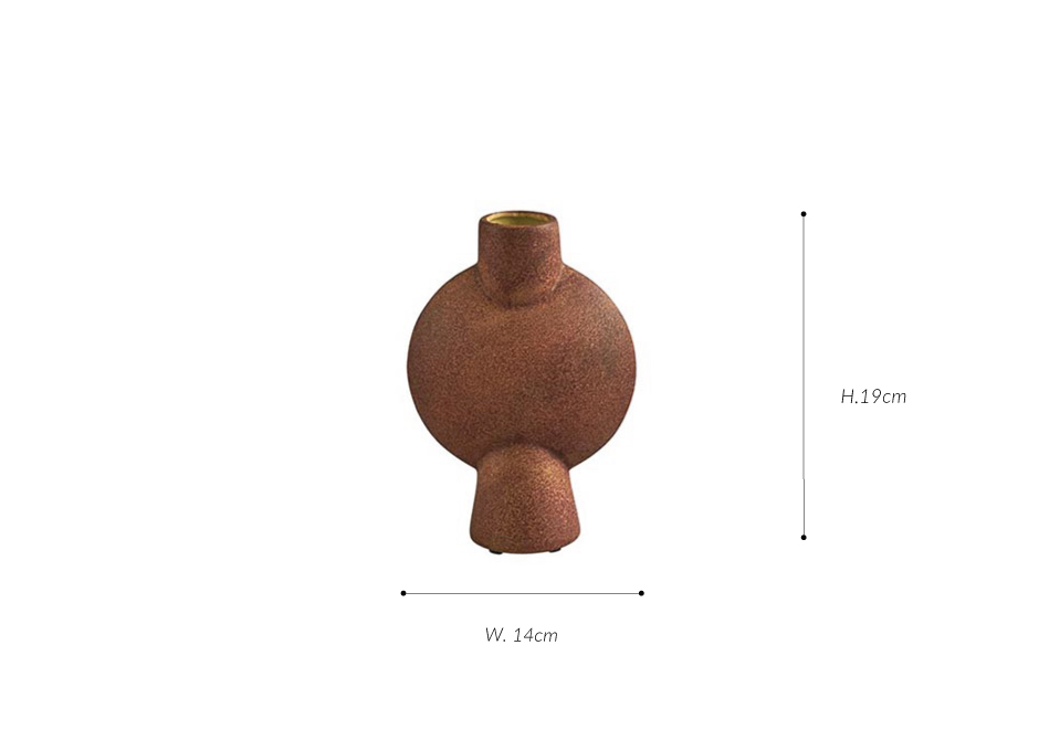 Sphere Vase Bubl, Mini
 – Terracotta, 14x6xH19cm, 203010