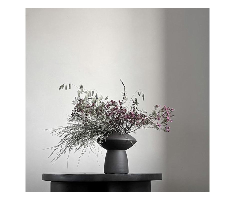 Sphere Vase Fat
 – Coffee, Ø24xH23cm, 203012