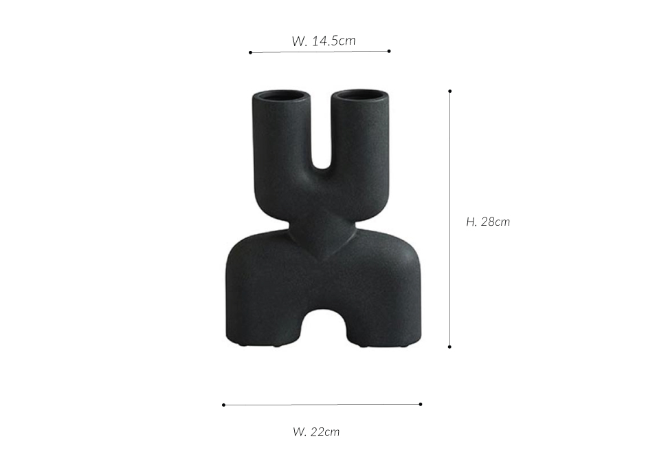 Cobra Double, Mini 
– Black, 14.5x6xH28cm, 203025