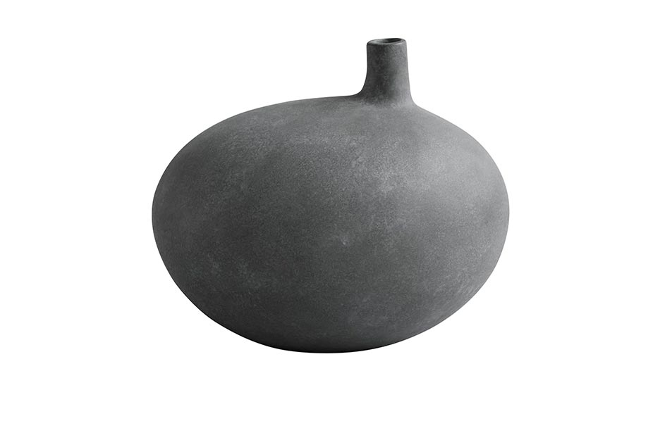 Submarine Vase, Small – Dark Grey, 32x22xH25cm, 011288