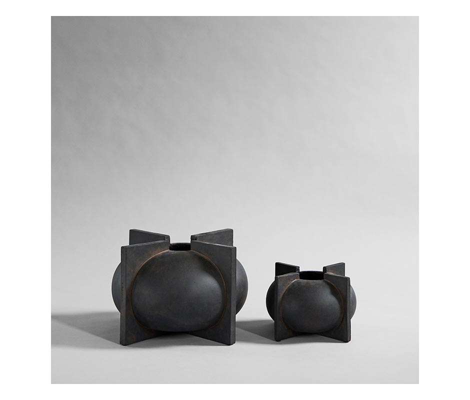 Kyoto Vase, Mini 
– Coffee, Ø25xH17cm, 201002