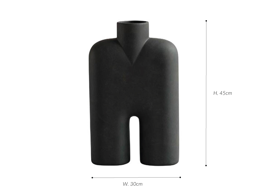Cobra Vase, Tall, 
Medio – Coffee, 30x10xH45cm, 211038