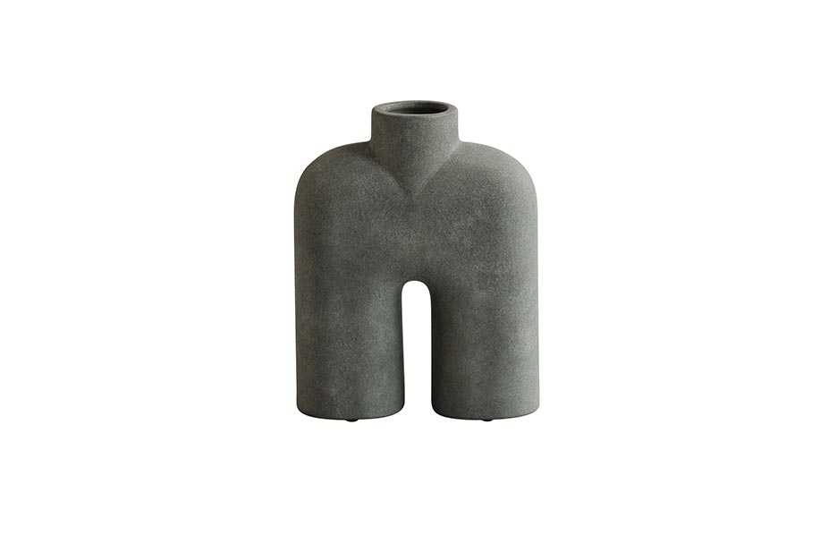 Cobra Vase, Tall, Mini –
 Dark Grey, 18×6.5xH23cm, 211034