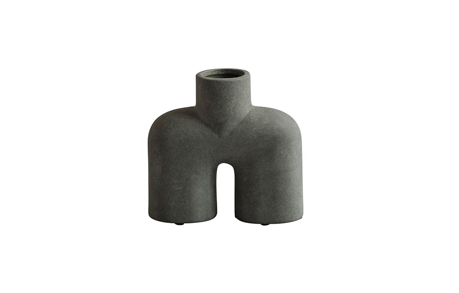 Cobra Vase, Uno, Mini
 Dark Grey, 18x6xH16.5cm, 211032