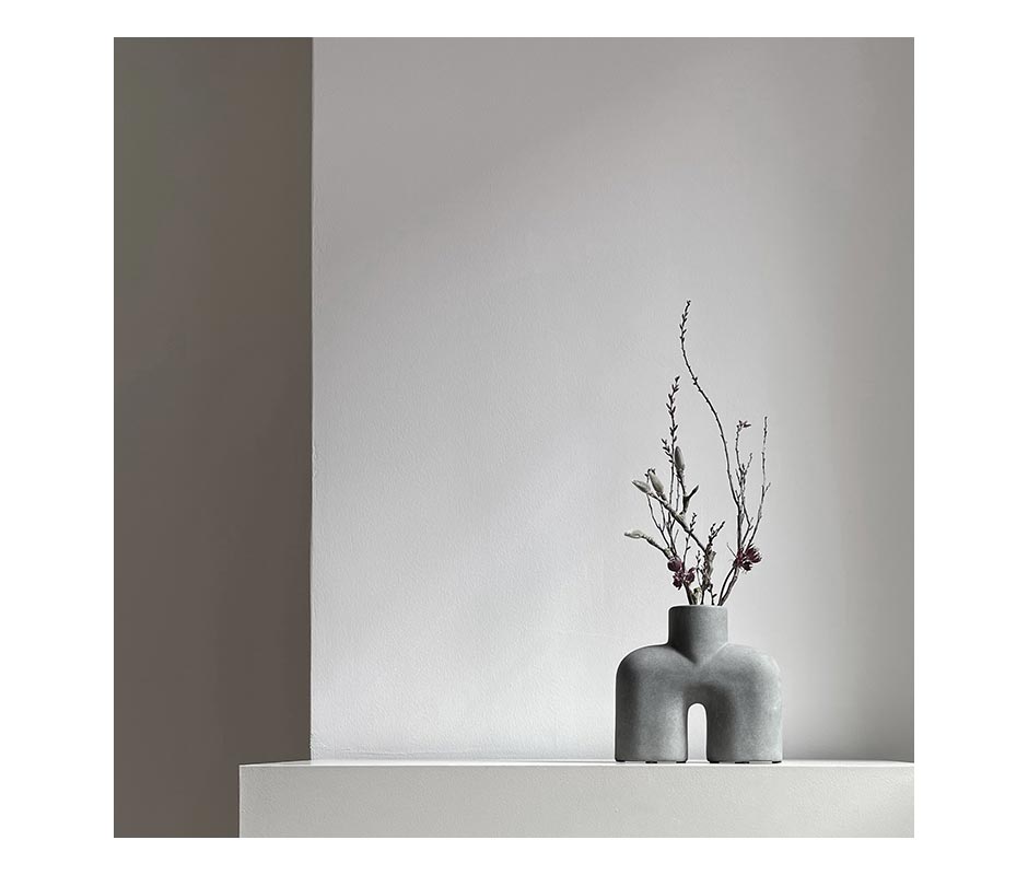 Cobra Vase, Uno, Mini
 Dark Grey, 18x6xH16.5cm, 211032
