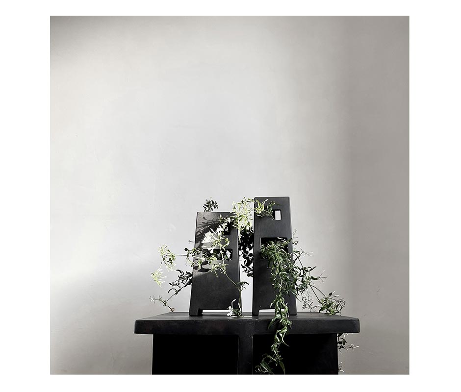 Ruin Vase, Tall – Coffee, 14x12xH39cm, 211011