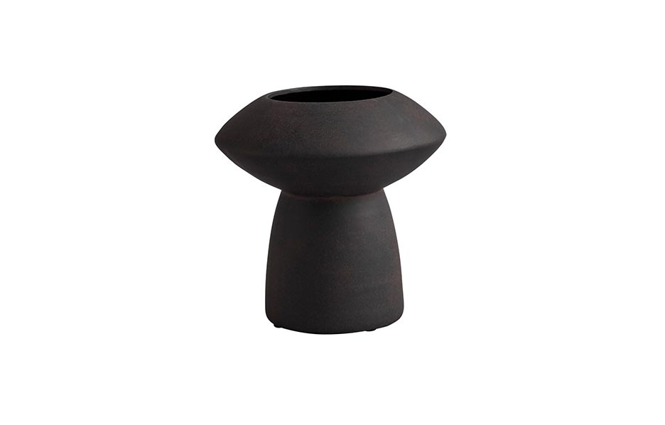 Sphere Vase Fat 
– Coffee, Ø24xH24cm, 203012