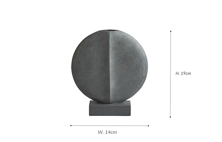 Guggenheim Vase, 
Mini – Dark Grey, 32x7xH34cm, 203005