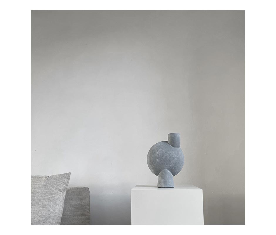 Sphere Vase Bubl, Medio – Light Grey, 18x8x26cm, 203006