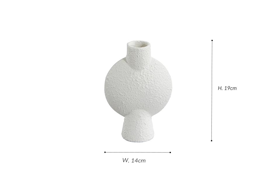 Sphere Vase Bubl,
 Mini – Bubble White, 14x6xH19cm, 202003