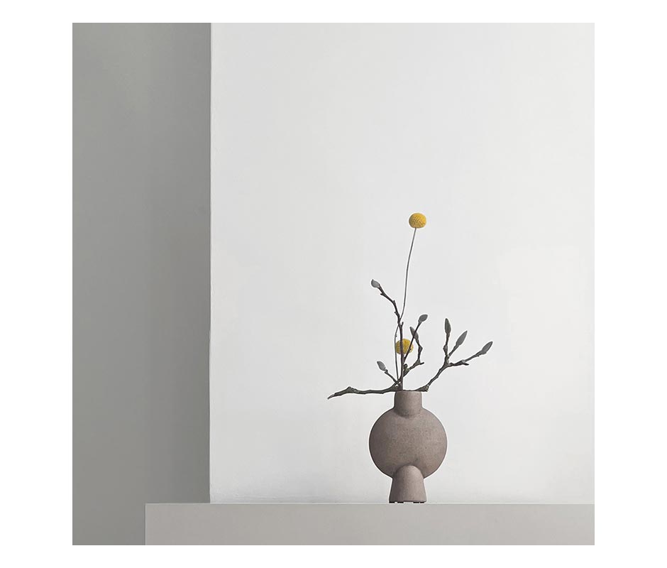 Sphere Vase Bubl,
 Mini – Taupe, 14x6xH19cm, 111176